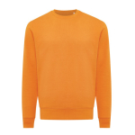Camisola unissex de algodão reciclado slim fit 280 g/m2 Iqoniq cor cor-de-laranja