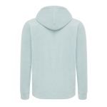 Camisola unissex poliéster reciclado casual fit 240 g/m2 Iqoniq cor verde oliva terceira vista