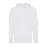 Camisola unissex de algodão reciclado slim fit 280 g/m2 Iqoniq cor branco