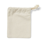 Jogo de três em linha de madeira com bolsa-tabuleiro de algodão cor castanho terceira vista