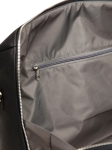 Saco de viagem em couro sintético reciclado com amplo compartimento cor preto oitava vista