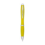 Atrativas canetas para brindes baratas em plástico tinta preta Color cor amarelo