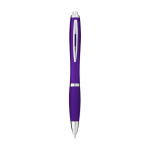 Atrativas canetas para brindes baratas em plástico tinta preta Color cor roxo