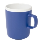Caneca de cerâmica, acabamento exterior mate e interior branco 310ml cor azul real