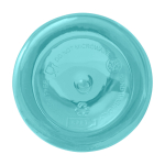 Garrafa transparente de plástico reciclado com mosquetão 400ml segunda vista