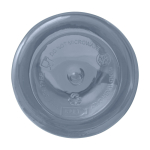 Garrafa transparente de plástico reciclado com mosquetão 400ml segunda vista