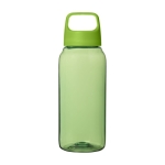 Garrafa de plástico reciclado para escritório com alça larga 500ml cor verde segunda vista frontal