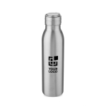 Garrafa de aço inoxidável reciclado à prova de gotas com alça 720ml vista principal