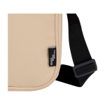 Saco tiracolo de poliéster reciclado repelente à água com bolsos vista detalhe 1