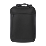 Mochila para PC de poliéster reciclado para tablet e PC de 15,6'' cor preto segunda vista frontal