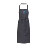 Avental de algodão reciclado estilo jeans com bolsos 320 g/m2 vista principal
