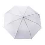 Guarda-chuva automático e dobrável de 8 painéis com punho de bambu Ø97 cor branco primeira vista