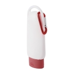 Creme solar FPS 30 com mosquetão e tampa correspondente 60ml cor vermelho terceira vista