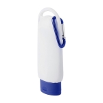Creme solar FPS 30 com mosquetão e tampa correspondente 60ml cor azul ultramarino terceira vista