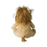 Leão de peluche com etiqueta personalizável e olhos bordados cor bege quarta vista
