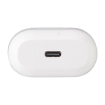 Auriculares apresentados em estojo a condizer com carregador USB-C cor branco segunda vista