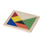 Quebra-cabeças tangram de madeira colorida para oferecer Shape cor castanho quarta vista