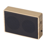 Altifalantes sem fios 5.0 de bambu carregado com energia solar Bamboo cor castanho segunda vista
