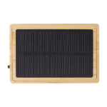 Altifalantes sem fios 5.0 de bambu carregado com energia solar Bamboo cor castanho quarta vista