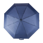 Guarda-chuva dobrável automático de RPET 190T com 8 painéis Ø98 cor azul primeira vista
