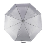 Guarda-chuva dobrável automático de RPET 190T com 8 painéis Ø98 cor cinzento primeira vista