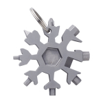 Ferramenta multifunções em forma de floco de neve Snowflake cor prateado quinta vista