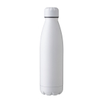 Garrafa de aço grande com função térmica 750ml Lifestyle Premium cor branco primeira vista
