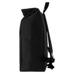 Mochila roll-top de poliéster com fecho vertical na frente segunda vista