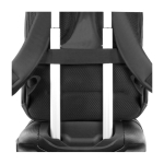 Mochila impermeável antirroubo de poliéster reciclado Congress cor preto sexta vista