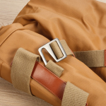 Mochila impermeável em algodão reciclado para portátil de 17'' 23L cor camel segunda vista