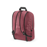 Mochila de nylon reciclado com zíperes impermeáveis 22L 15,6” cor bordeaux segunda vista