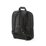 Mochila de nylon reciclado com zíperes impermeáveis 22L 15,6” cor preto segunda vista