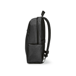 Mochila de nylon reciclado com zíperes impermeáveis 22L 15,6” cor preto quinta vista 