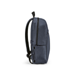 Mochila de nylon reciclado com zíperes impermeáveis 22L 15,6” cor azul terceira vista 