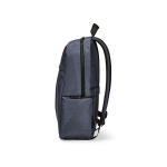 Mochila de nylon reciclado com zíperes impermeáveis 22L 15,6” cor azul quarta vista 