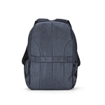 Mochila de nylon reciclado com zíperes impermeáveis 22L 15,6” cor azul segunda vista