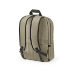 Mochila de nylon reciclado com zíperes impermeáveis 22L 15,6” cor camel segunda vista