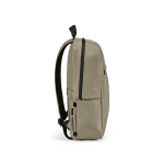 Mochila de nylon reciclado com zíperes impermeáveis 22L 15,6” cor camel terceira vista 