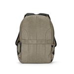Mochila de nylon reciclado com zíperes impermeáveis 22L 15,6” cor camel segunda vista