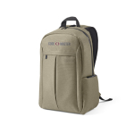 Mochila de nylon reciclado com zíperes impermeáveis 22L 15,6” cor camel