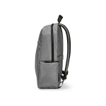 Mochila de nylon reciclado com zíperes impermeáveis 22L 15,6” cor cinzento-claro quarta vista 