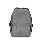 Mochila de nylon reciclado com zíperes impermeáveis 22L 15,6” cor cinzento-claro segunda vista