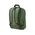 Mochila de nylon reciclado com zíperes impermeáveis 22L 15,6” cor verde militar segunda vista