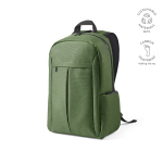 Mochila de nylon reciclado com zíperes impermeáveis 22L 15,6” cor verde militar