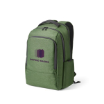 Mochila impermeável bicolor de nylon reciclado para portátil 15,6'' cor verde militar