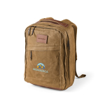 Mochila de algodão reciclado com revestimento encerado 230 g/m2 cor camel