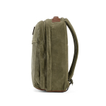 Mochila de algodão reciclado com revestimento encerado 230 g/m2 cor verde militar quarta vista 