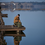Mochila de algodão reciclado com revestimento encerado 230 g/m2 cor verde militar sétima vista 