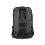 Mochila de RPET com fechadura numérica e tecidos antifuro 20L 15,6” cor cinzento-escuro vista traseira 