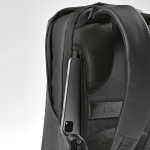 Mochila de RPET com fechadura numérica e tecidos antifuro 20L 15,6” cor cinzento-escuro segunda vista de detalhe 